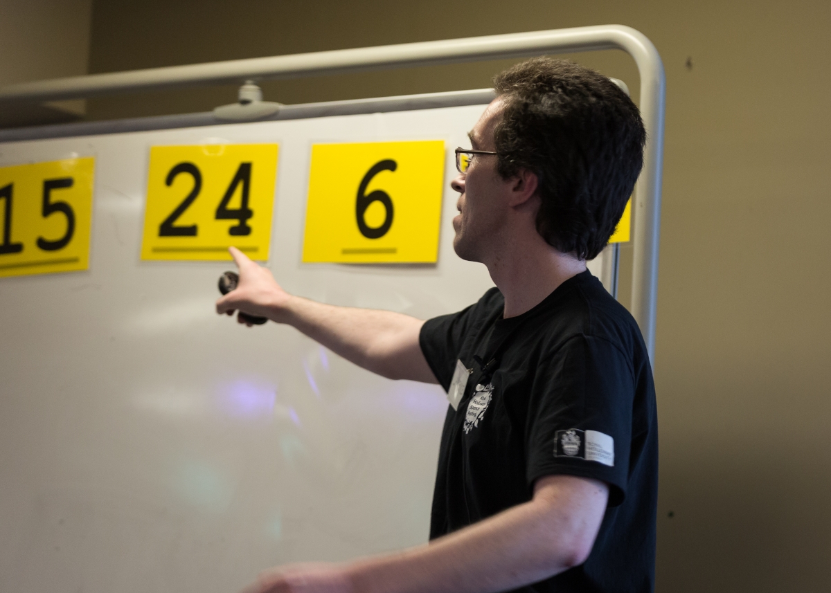 A person giving a talk.